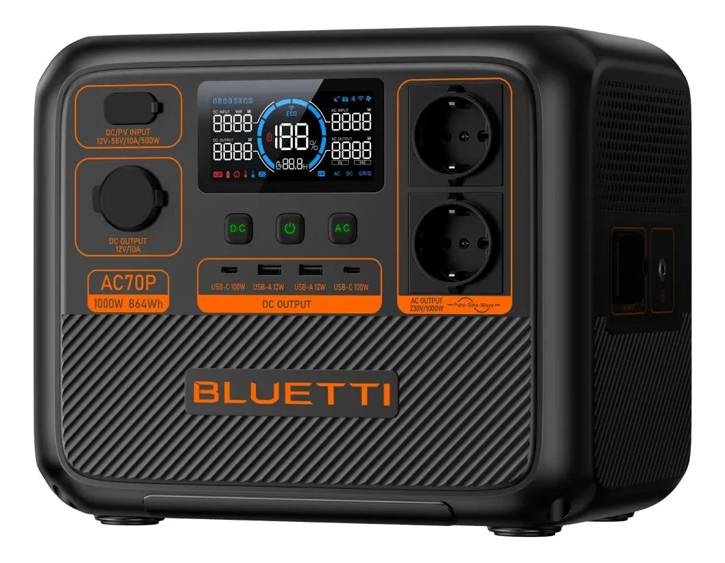 ESTACION DE ENERGIA BLUETTI AC70P 1000W 864WH
