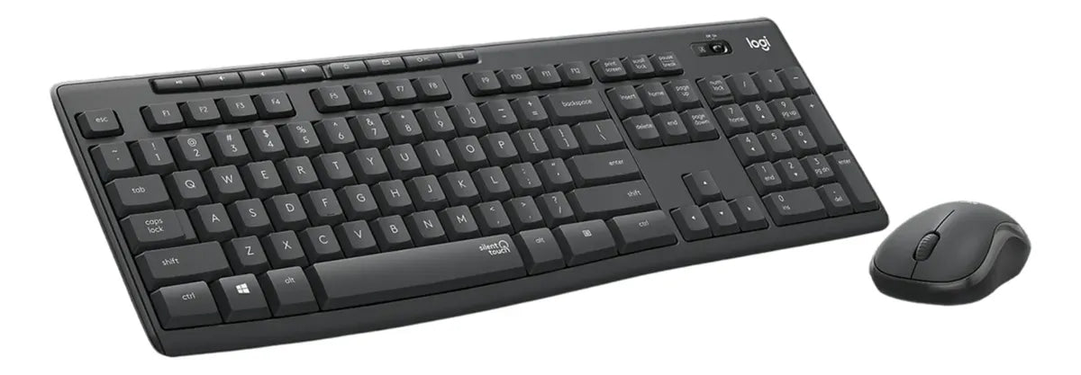 COMBO DE TECLADO Y MOUSE LOGITECH MK295 SILENT WIRELESS NEGRO