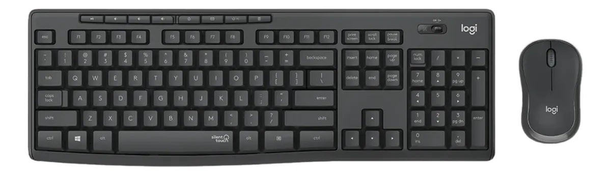 COMBO DE TECLADO Y MOUSE LOGITECH MK295 SILENT WIRELESS NEGRO