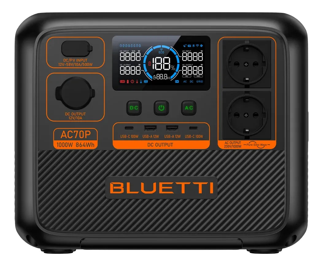 ESTACION DE ENERGIA BLUETTI AC70P 1000W 864WH