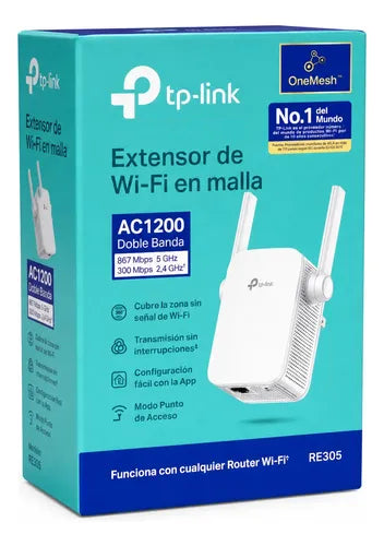 EXTENSOR DE WIFI TP LINK RE305 AC1200 DUAL BAND