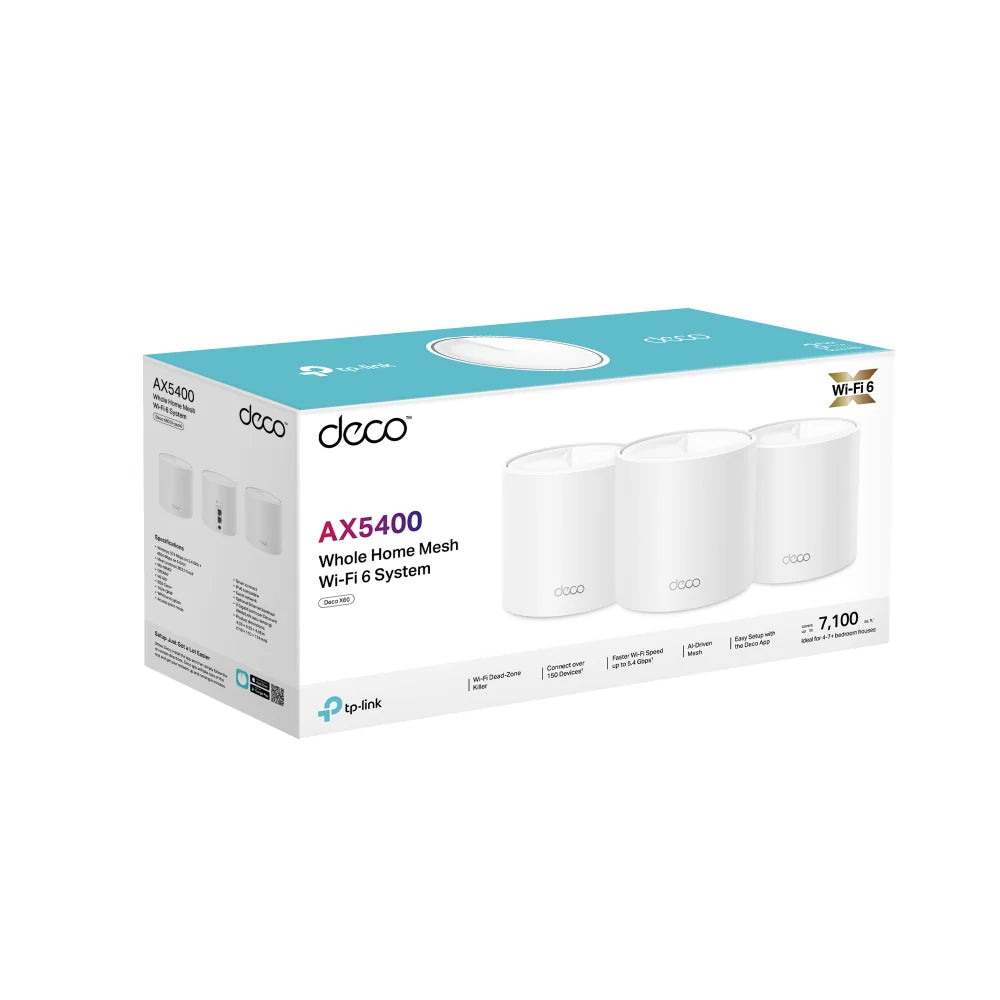 TP-LINK DECO X60 SISTEMA WIFI 3 PACK AX5400