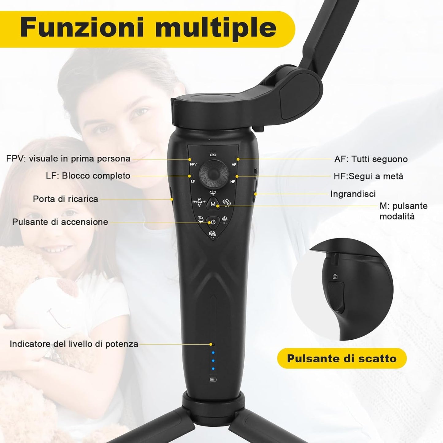 GIMBAL ESTABILIZADOR F12 PLUS AI