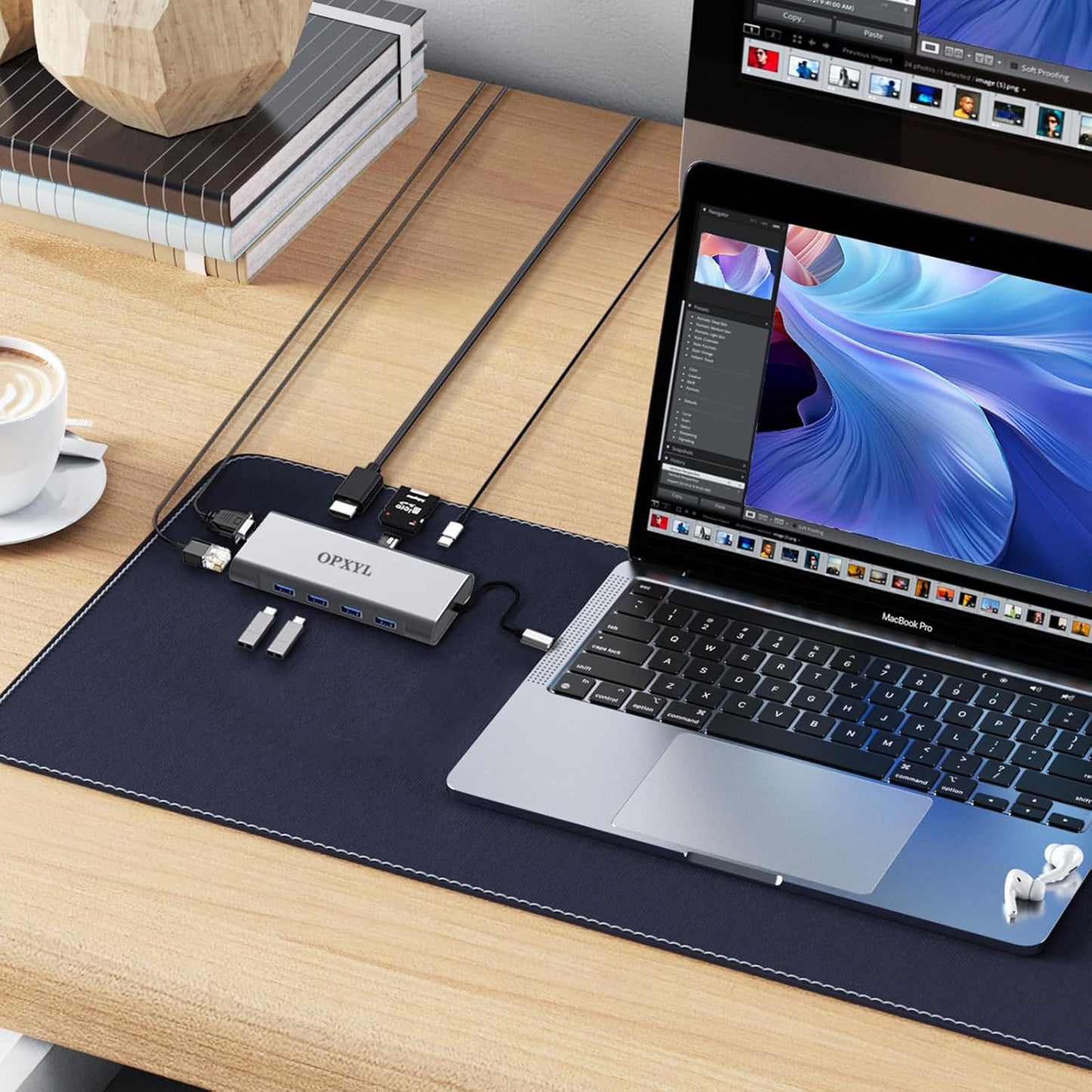 Hub 11 En 1 Usb C Adaptador Hdmi Vga Rj45 Sd Usb 3.0