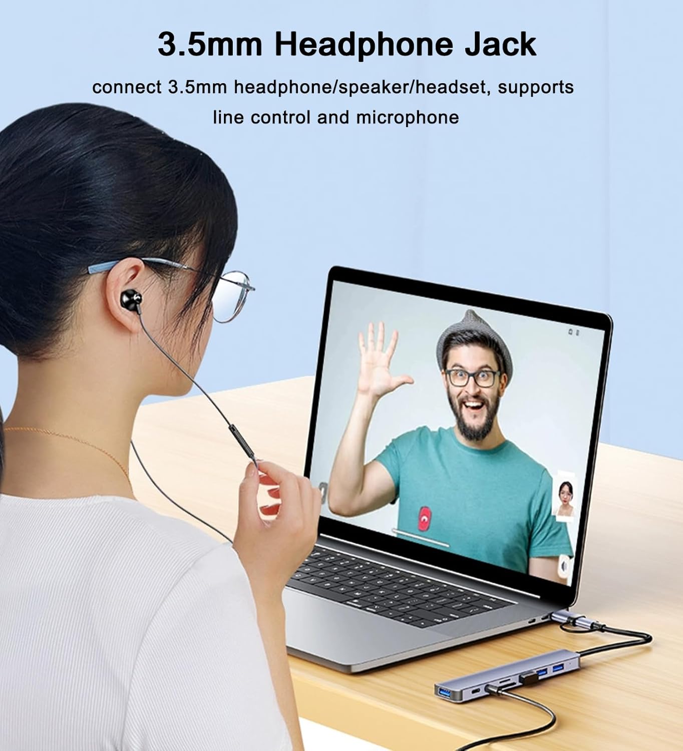 HUB ADAPTADOR 8 EN 1 USB C