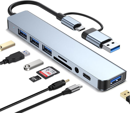 HUB ADAPTADOR 8 EN 1 USB C