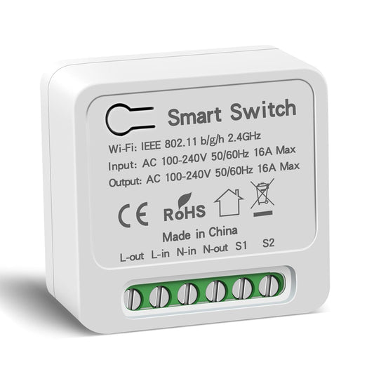 INTERRUPTOR DE RELE INTELIGENTE WIFI CONMUTADO 16 AMP
