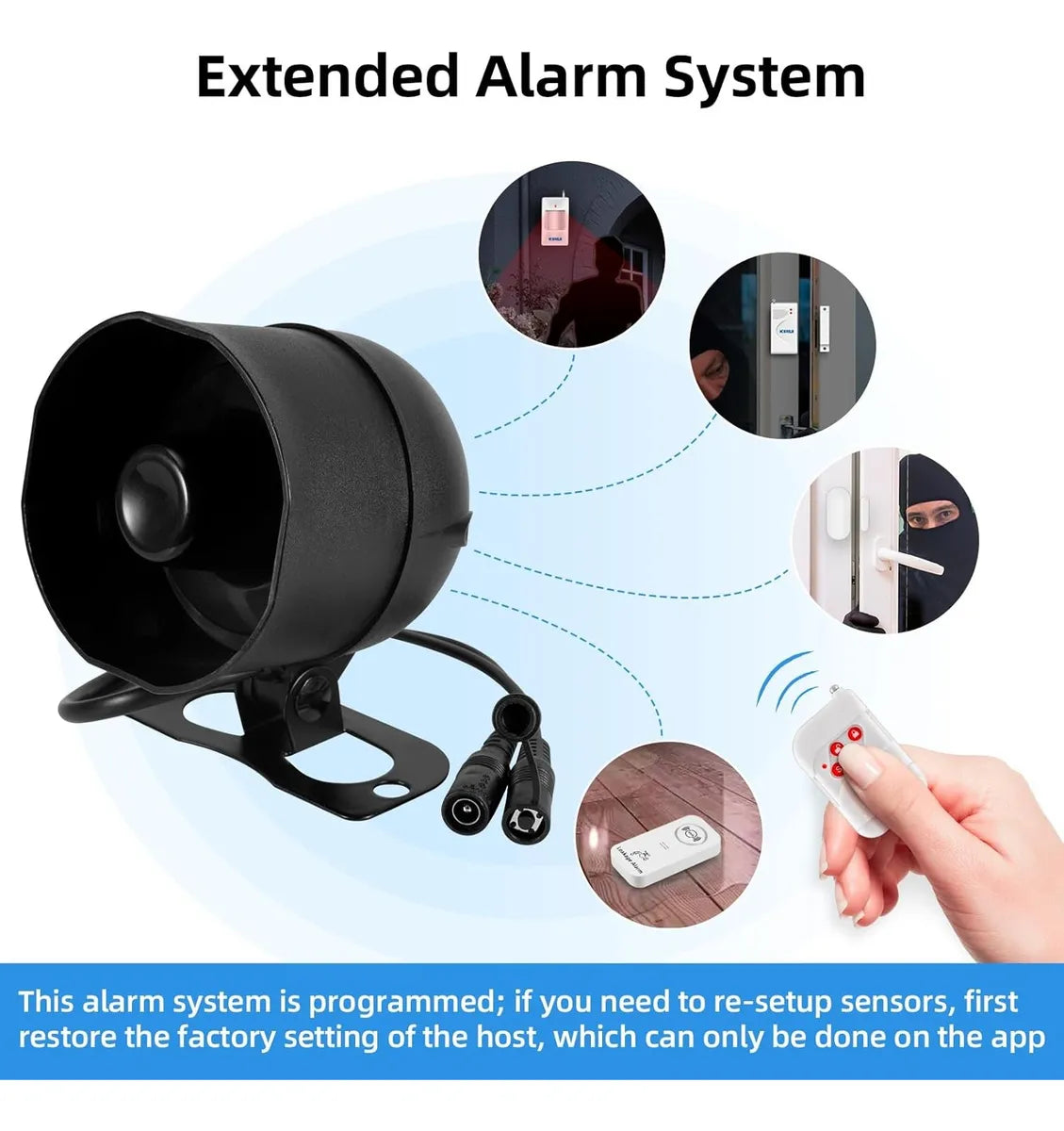 SISTEMA DE ALARMA CON SIRENA TUYASMART WIFI
