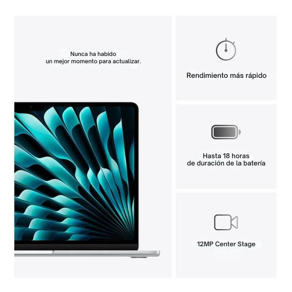 LAPTOP MACBOOK AIR M4 10 CORE CPU GPU 16GB 256GB SSD 15.3" SKY BLUE