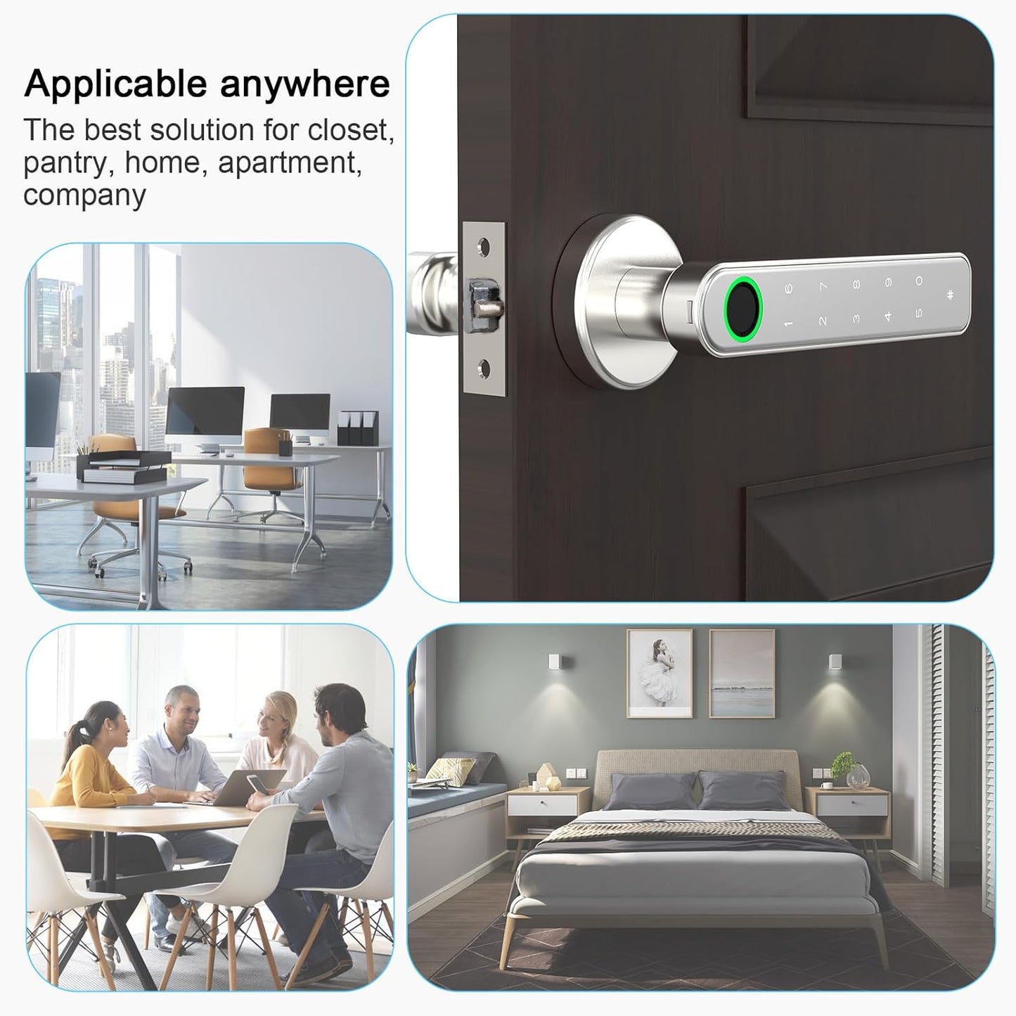 CERRADURA DE PUERTA INTELIGENTE DE MANILLA BLUETOOTH