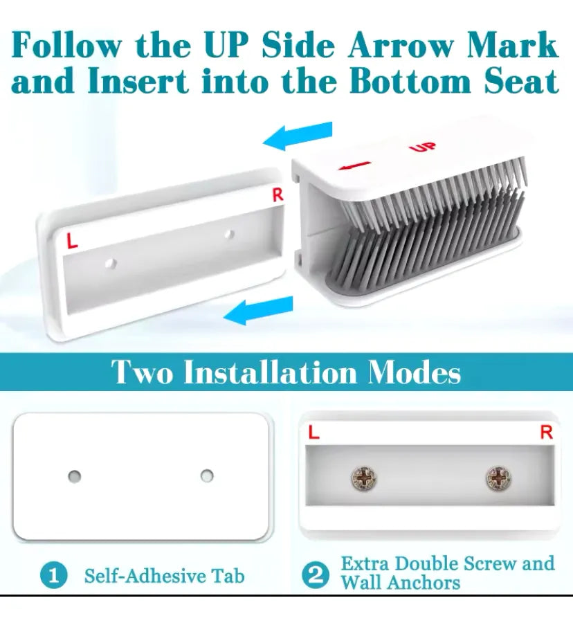 RECOLECTOR DE CABELLO DE PARED PARA BAÑO
