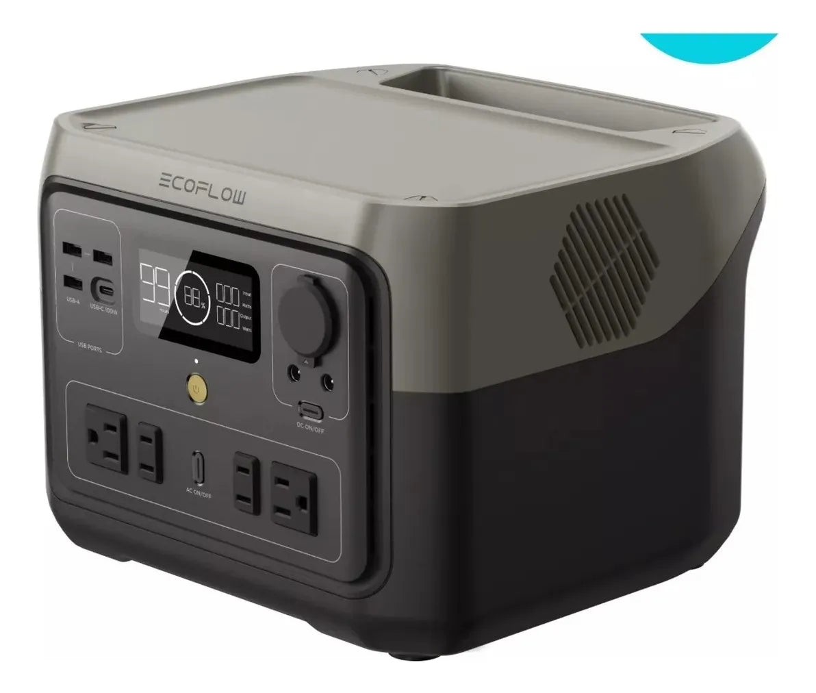 ESTACION DE ENERGIA PORTATIL ECOFLOW RIVER 2 MAX 1000W 512 WH