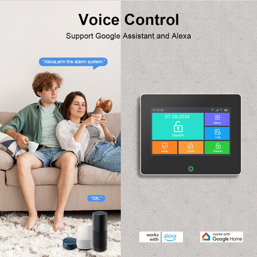 SISTEMA DE ALARMA INTELIGENTE WIFI/GSM CON PANTALLA TACTIL