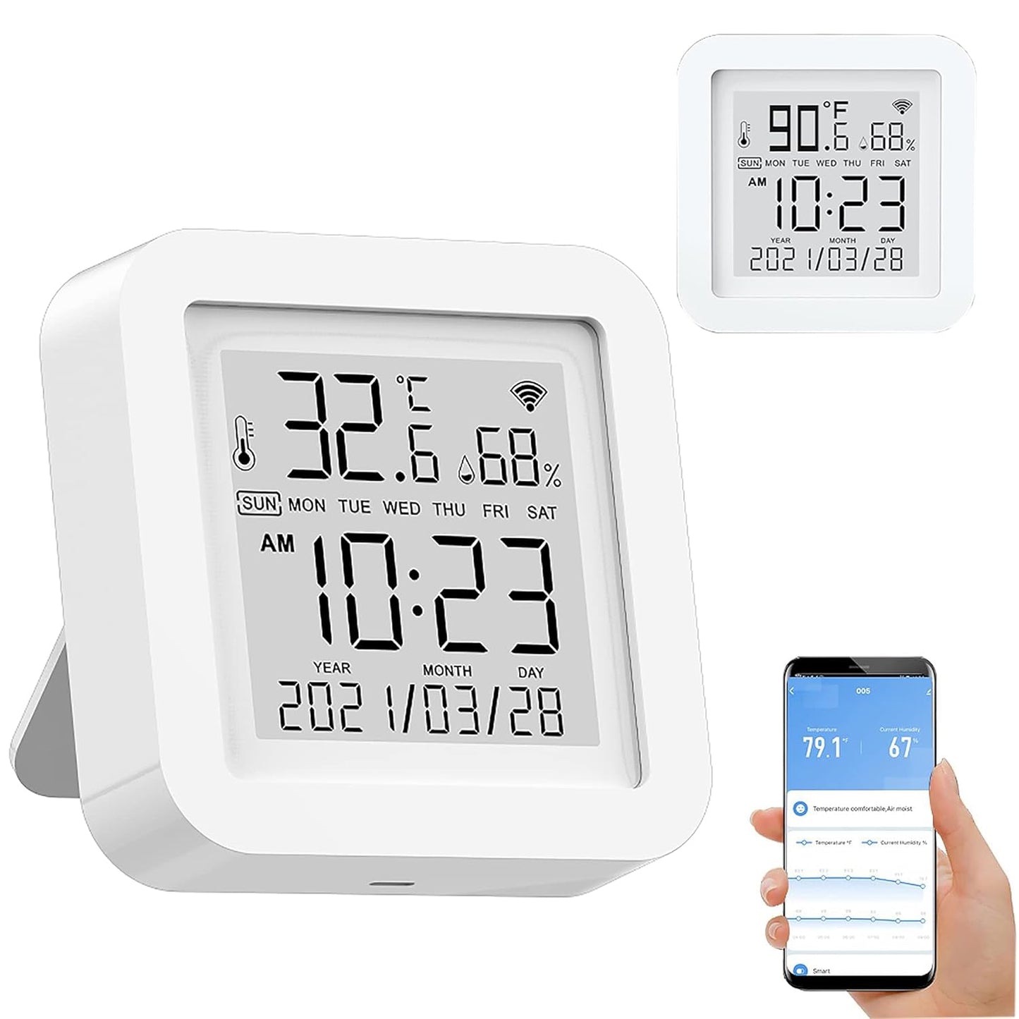 SENSOR MONITOR INTELIGENTE DE TEMPERATURA Y HUMEDAD WIFI
