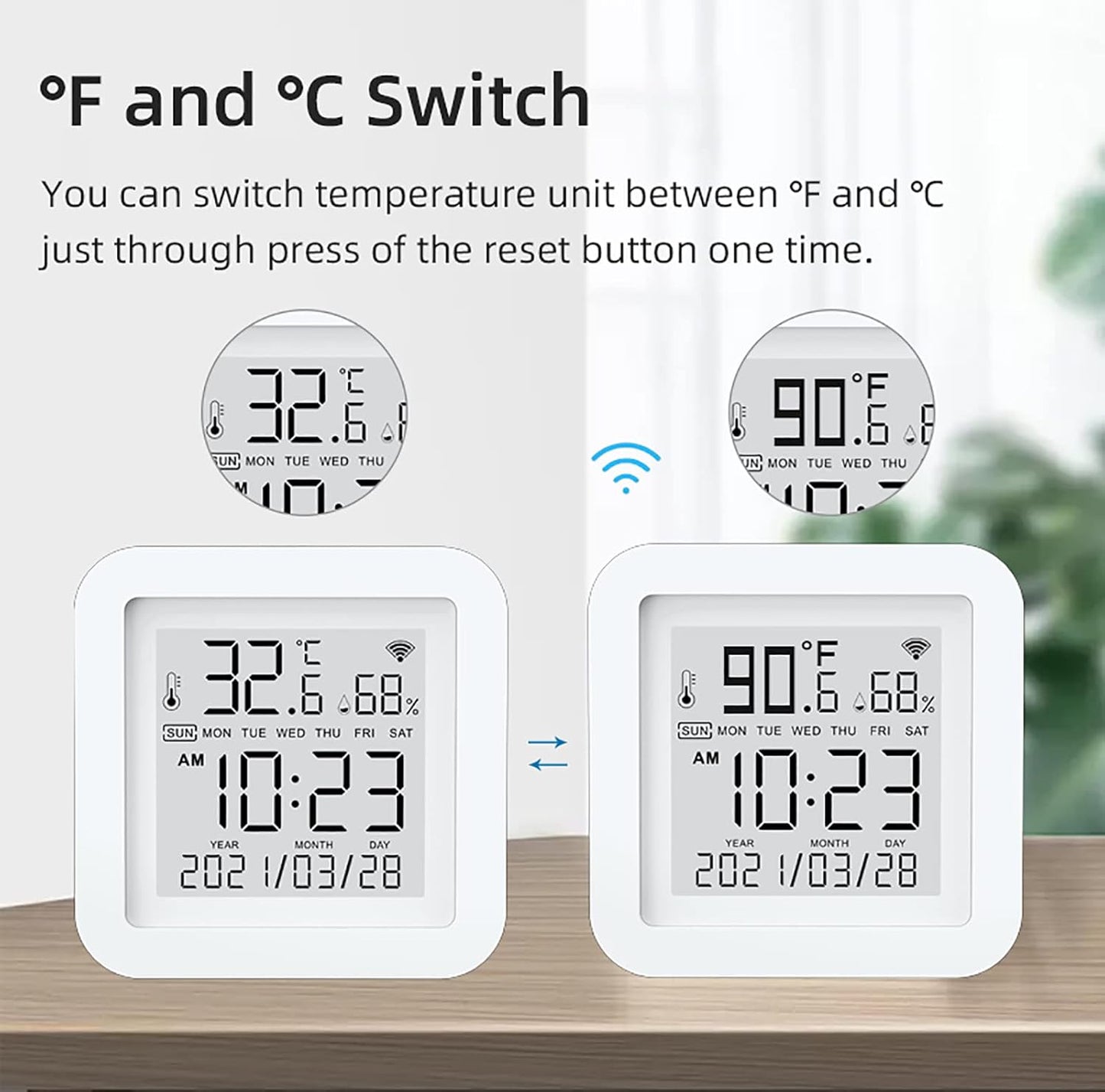 SENSOR MONITOR INTELIGENTE DE TEMPERATURA Y HUMEDAD WIFI