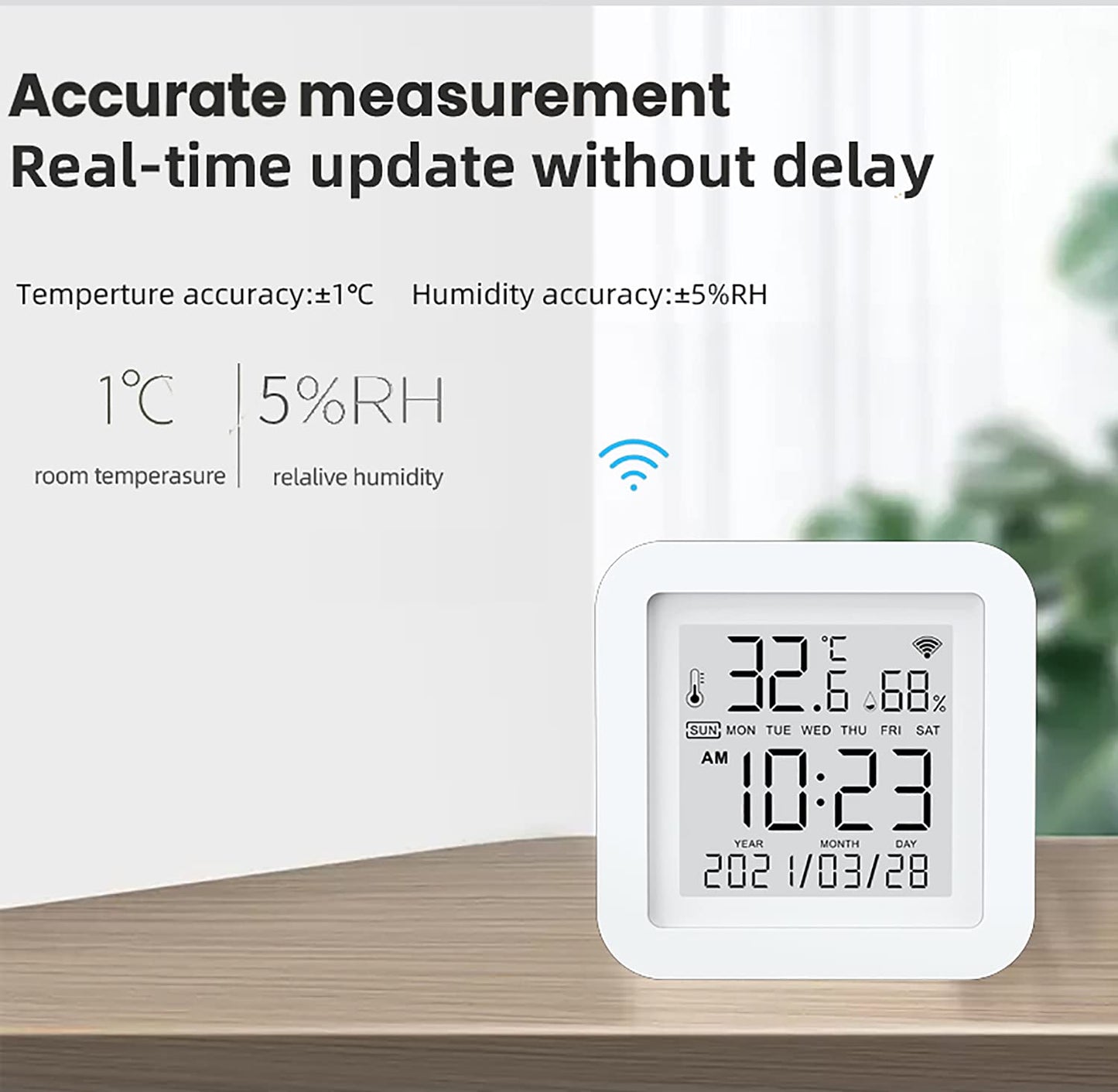 SENSOR MONITOR INTELIGENTE DE TEMPERATURA Y HUMEDAD WIFI