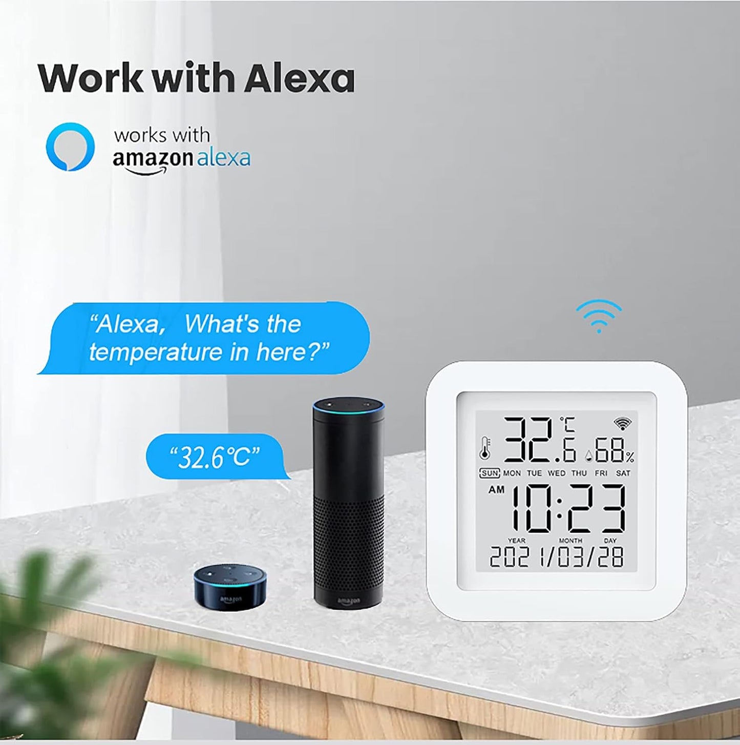 SENSOR MONITOR INTELIGENTE DE TEMPERATURA Y HUMEDAD WIFI