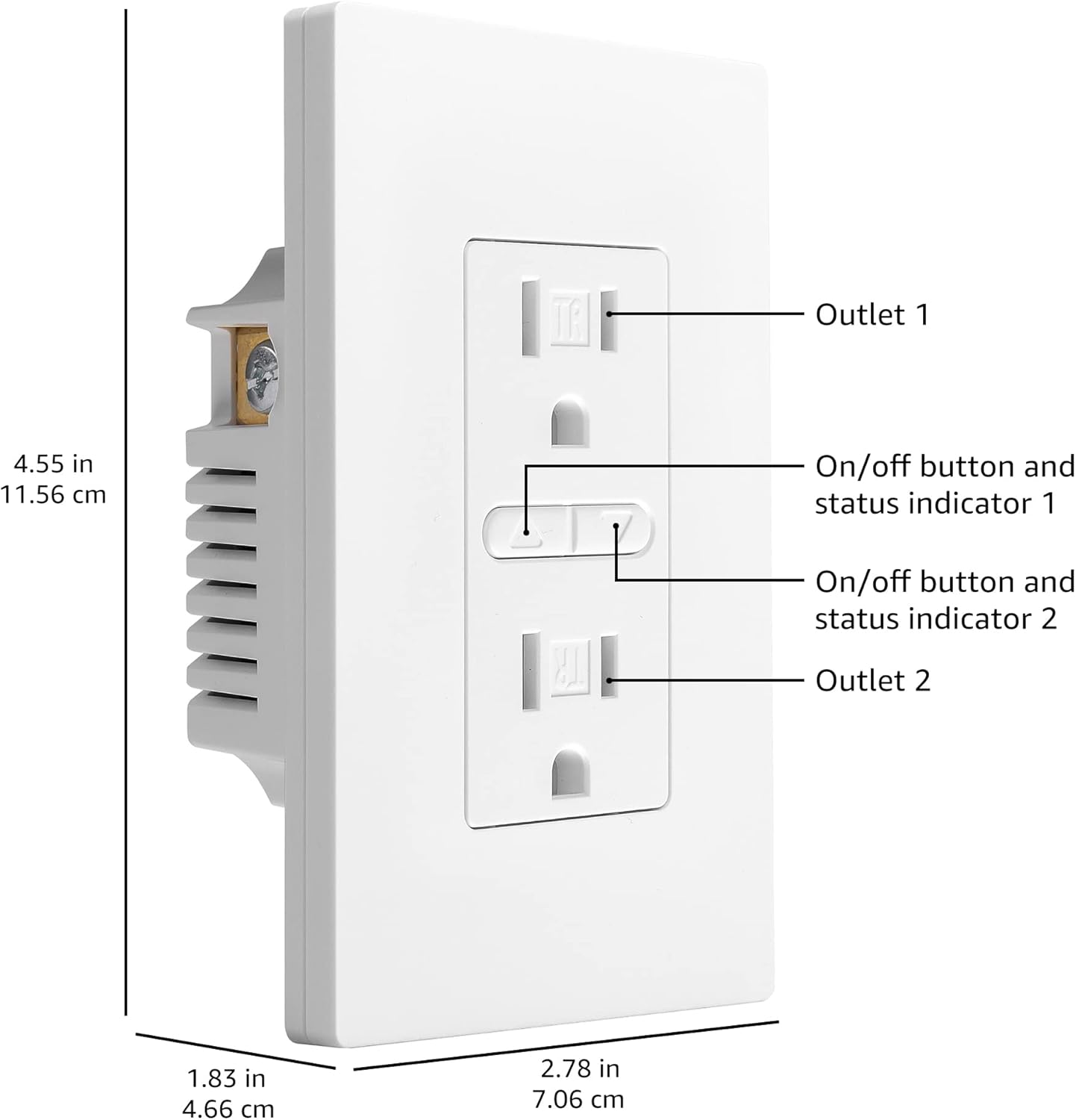 AMAZON BASICS TOMA CORRIENTE DE PARED INTELIGENTE WIFI