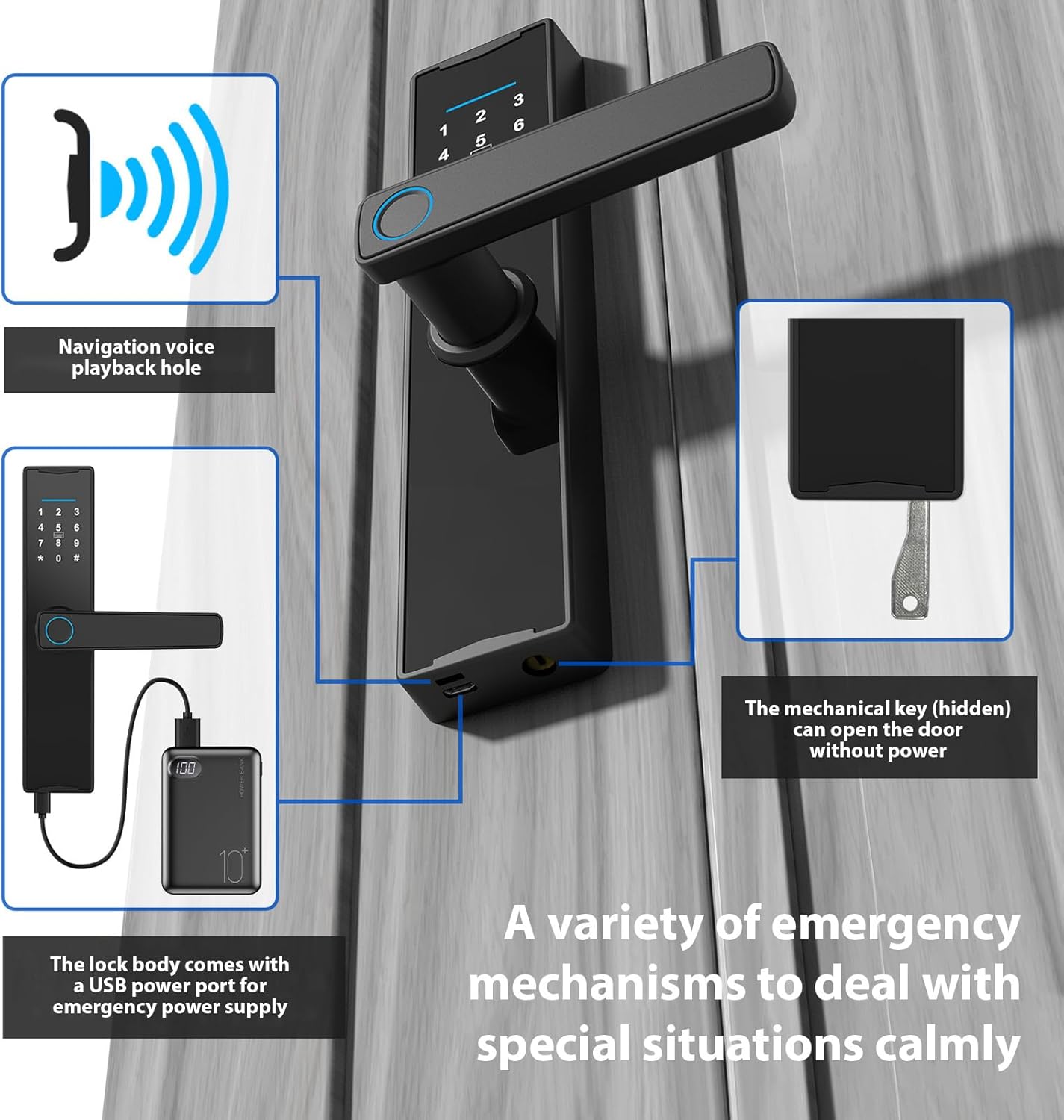 CERRADURA DE PUERTA INTELIGENTE WIFI