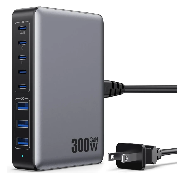 ESTACION DE CARGA RAPIDA USB C Y USB MULTIPUERTO