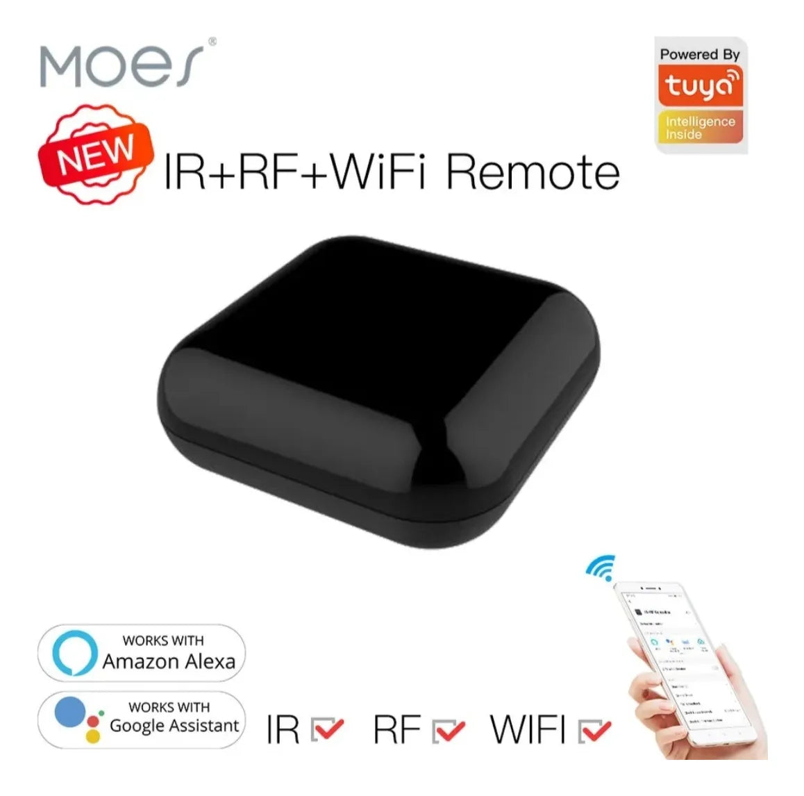 CONTROL REMOTO INTELIGENTE WIFI INFRARROJO IR + RF
