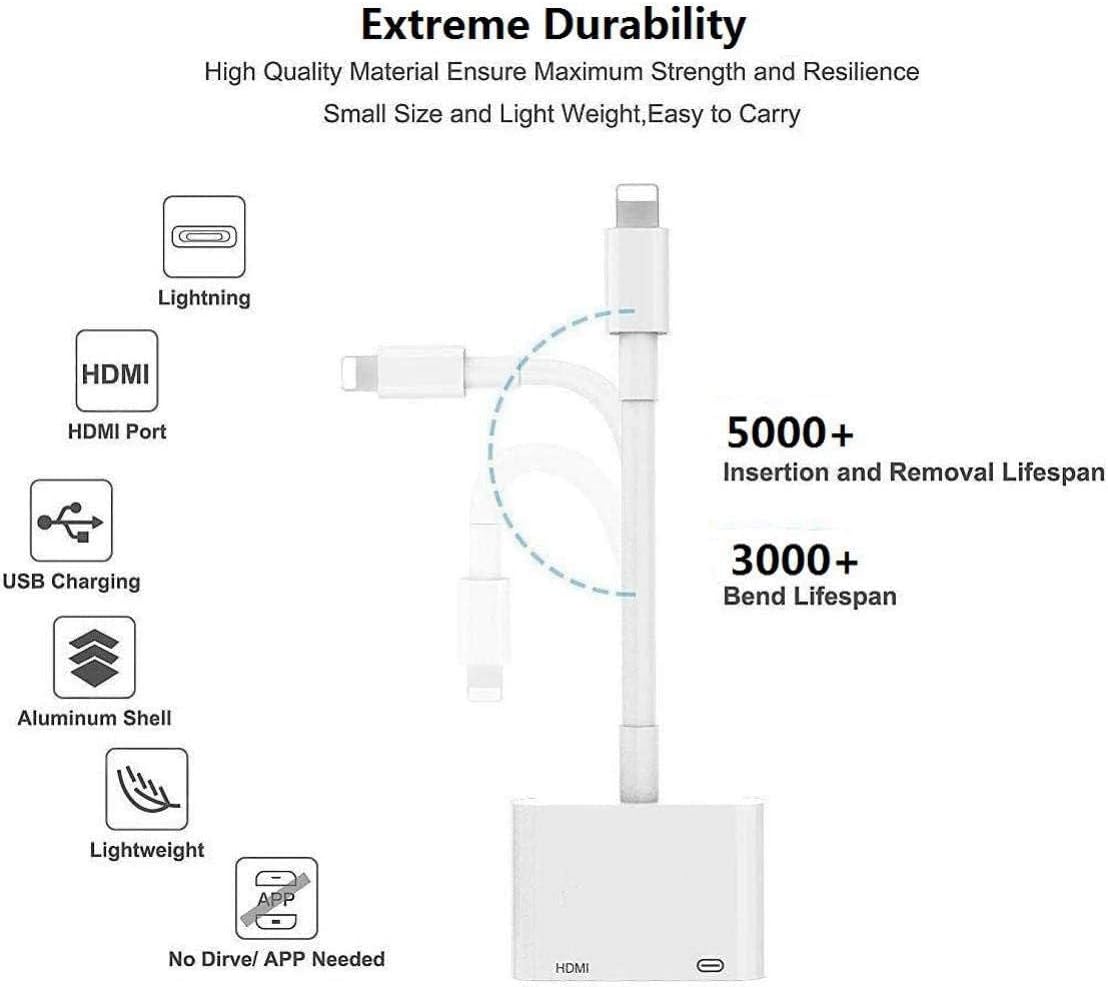 ADAPTADOR LIGHTNING A HDMI PARA IPHONE