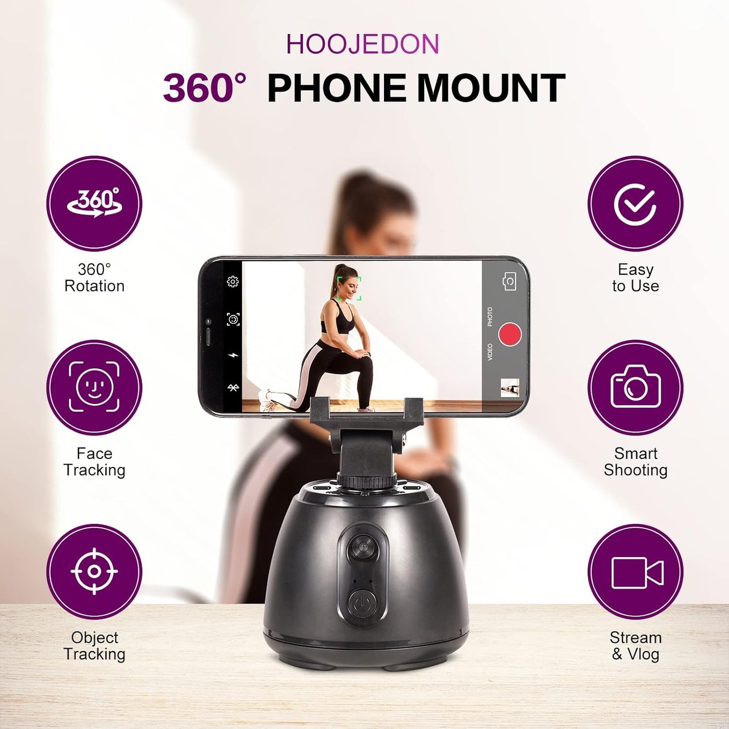 TRIPODE DE SEGUIMIENTO FACIAL PARA TELEFONO AUTOMATICO F4 PTZ